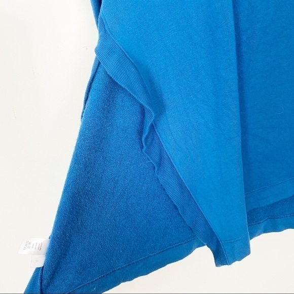 LOU & GREY Teal Blue Oversized Cowl Neck Long Sleeve SignatureSoft Sweater Small - Picture 5 of 9